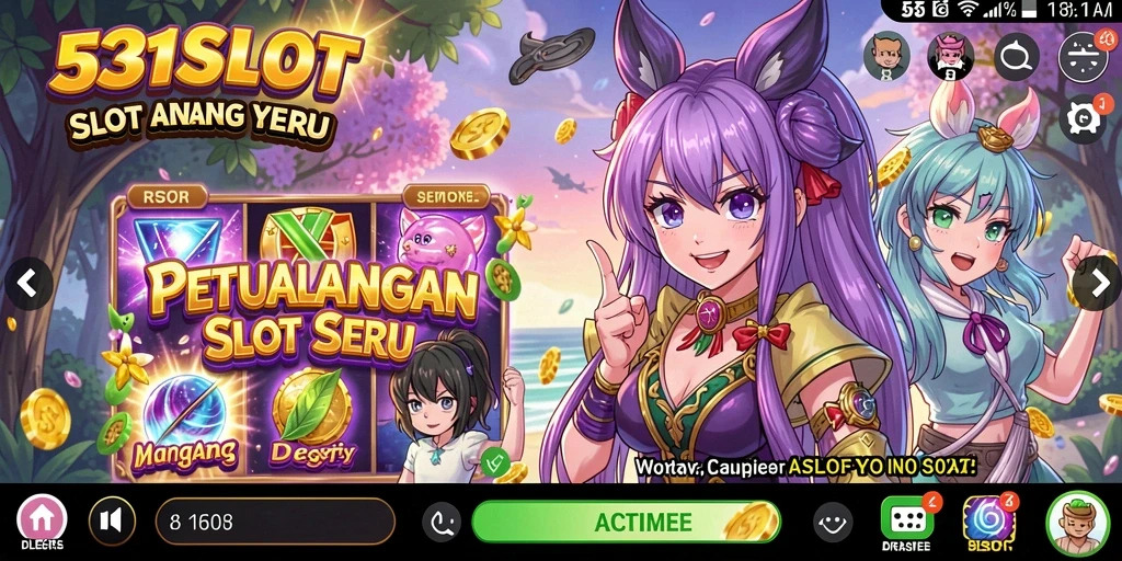 Gameplay menarik 531SLOT dengan karakter Anime yang unik.