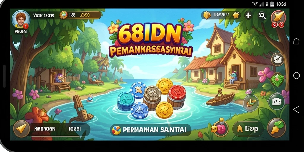 Screenshot menampilkan aksi gameplay santai di 68IDN.