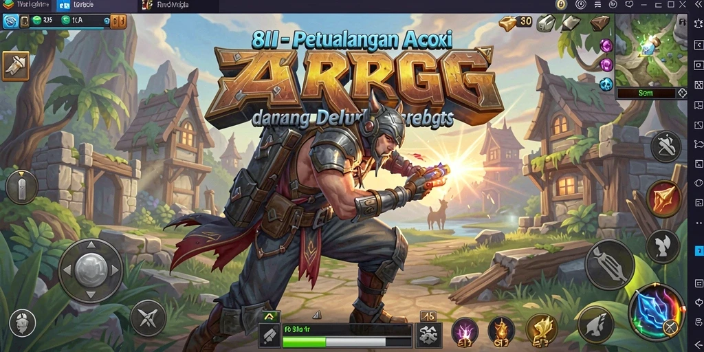 Tampilan gameplay mendebarkan dari 8II di dunia ARPG.