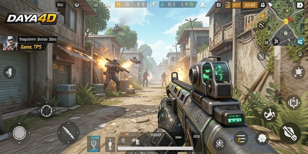 Tampilan menegangkan dalam gameplay DAYA4D