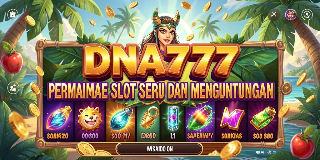 Tampilan menarik dari gameplay DNA777 yang penuh warna.