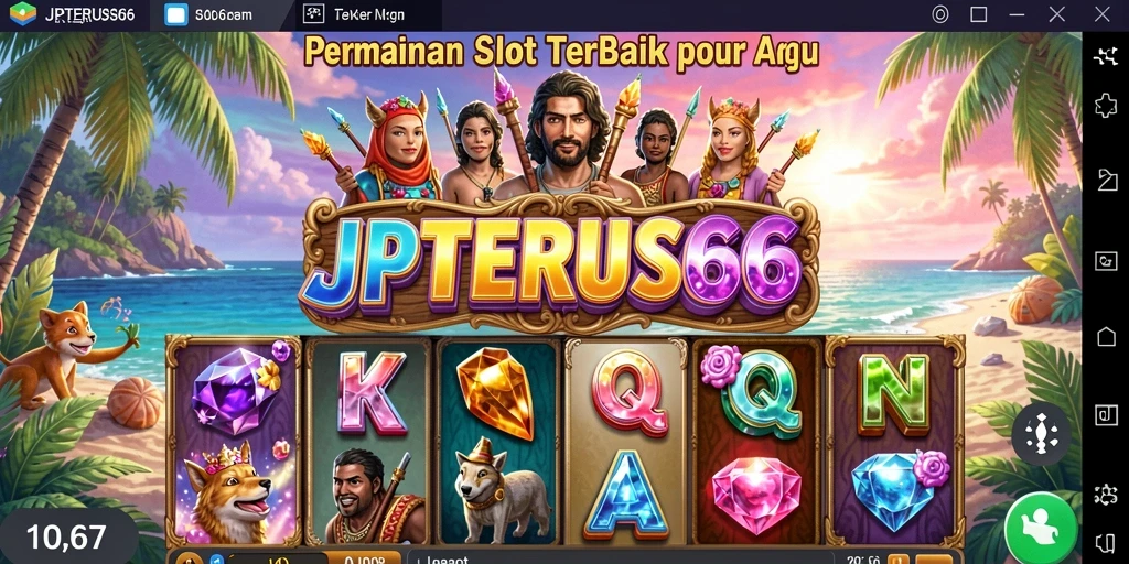 Tampilan menarik dari permainan slot di JPTERUS66.