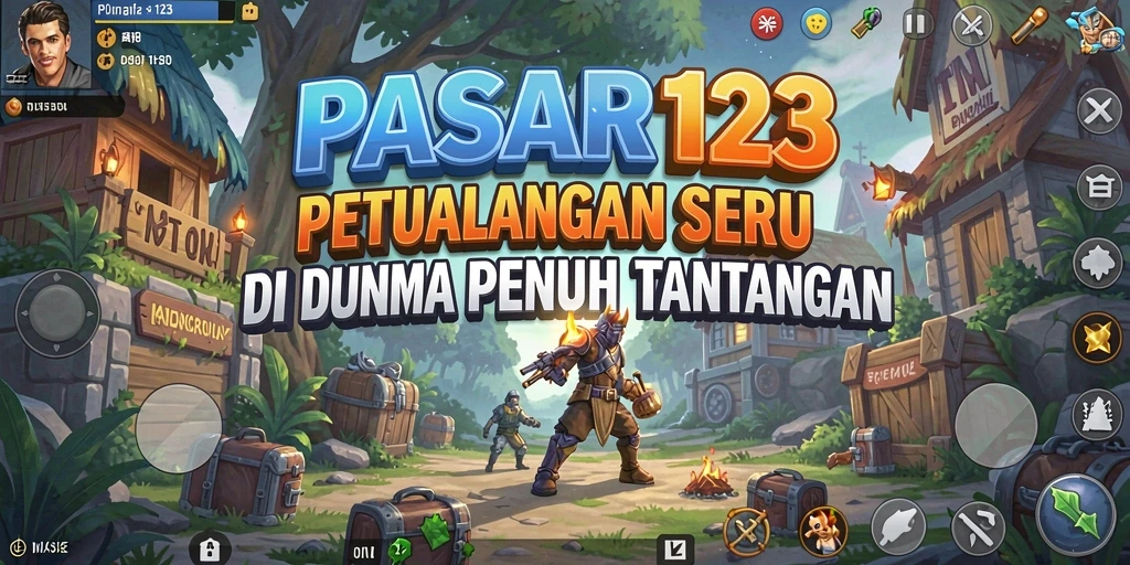 Tampilan gameplay PASAR123 yang memukau dalam petualangan seru.