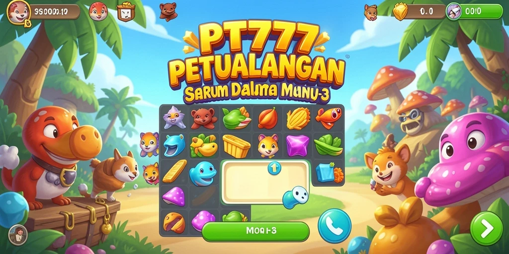 Tampilan gameplay seru dan penuh warna di PT777.