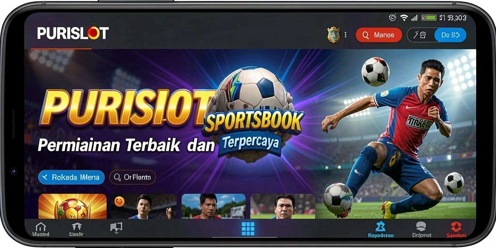 Tampilan antarmuka pengguna PURISLOT yang menarik saat taruhan.