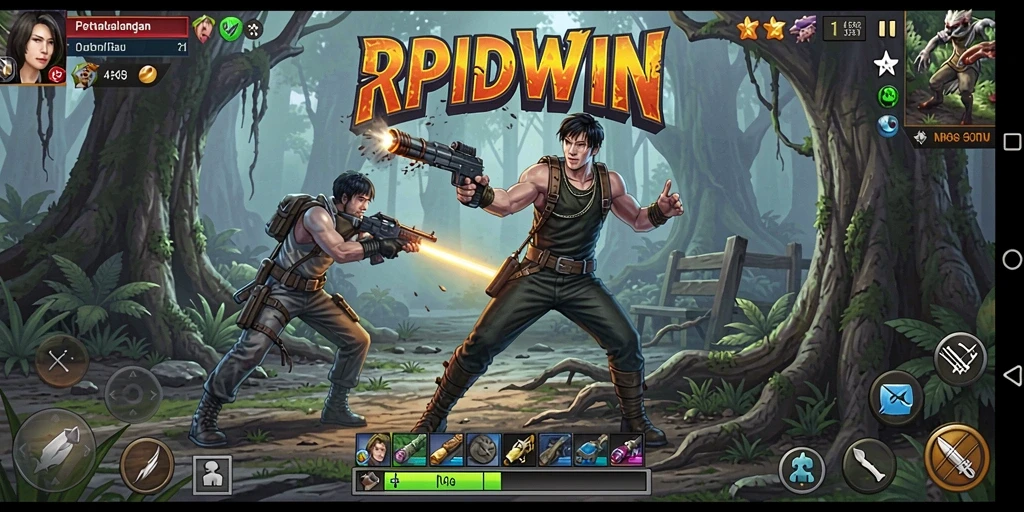 Screenshot RPIDWIN menampilkan aksi seru dalam petualangan.